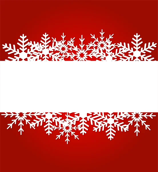 New-year festive background with snowflakes — Stock Vector
