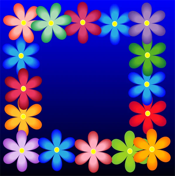 Fond lumineux avec des fleurs pour un design — Image vectorielle