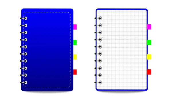 Notebook semanal, fondo para un diseño — Vector de stock