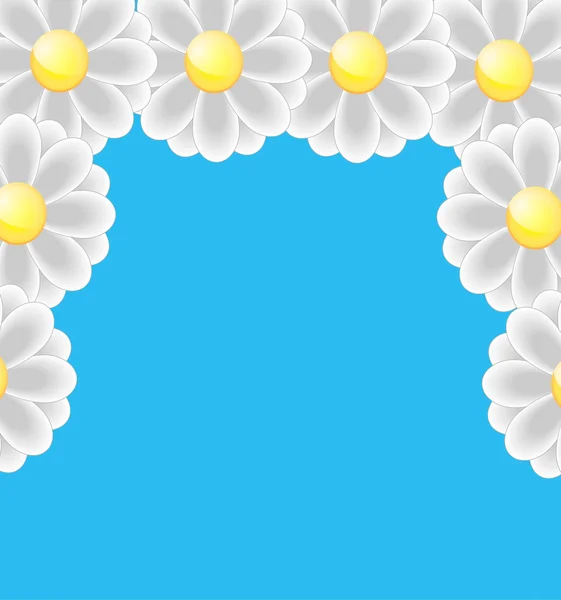 Fundo brilhante com flores para um design — Vetor de Stock