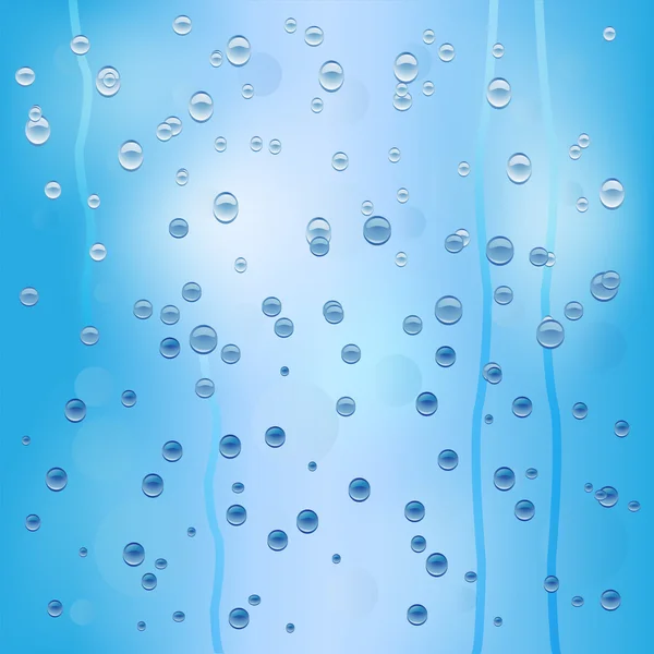 Fondo para un diseño con las gotas de lluvia — Archivo Imágenes Vectoriales