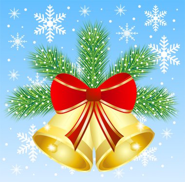 Gümüş göknarı dalları ile şenlikli Noel arka plan