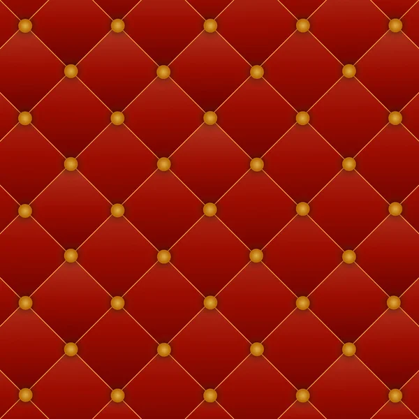 Red background of the door upholstering — Stock Vector