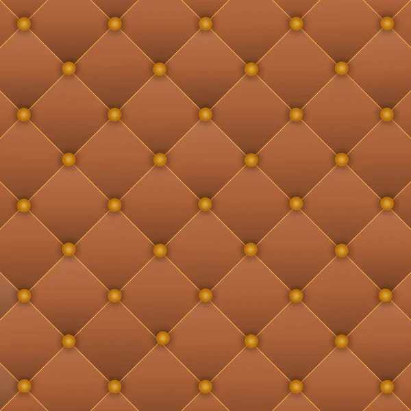 Fondo marrón del tapizado de la puerta — Vector de stock