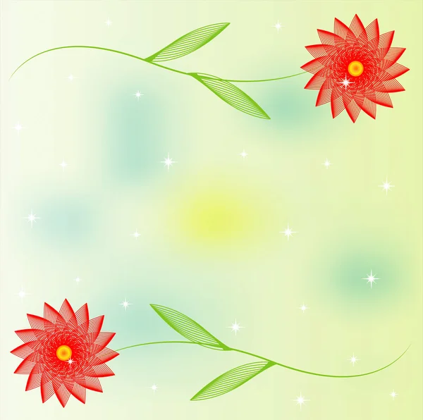 Fond floral abstrait pour un design — Image vectorielle
