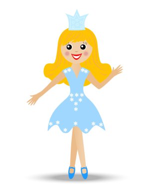 Elbise Prenses neşeli kız