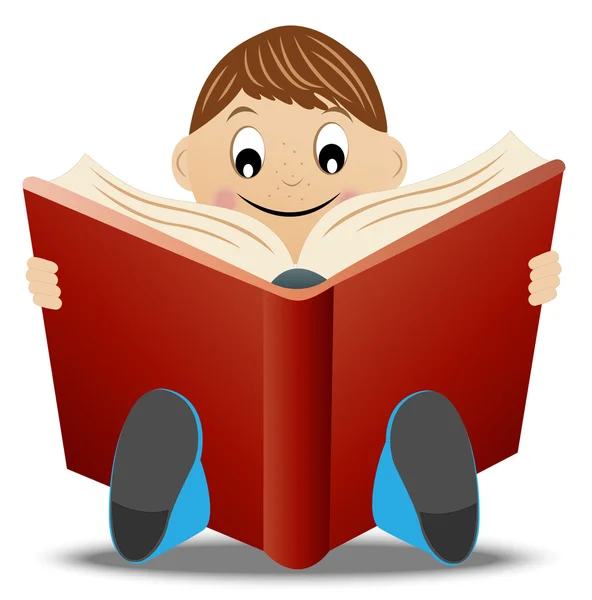 küçük çocuk kitap okumak