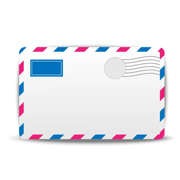 Envelope air on a white background — Stock Vector