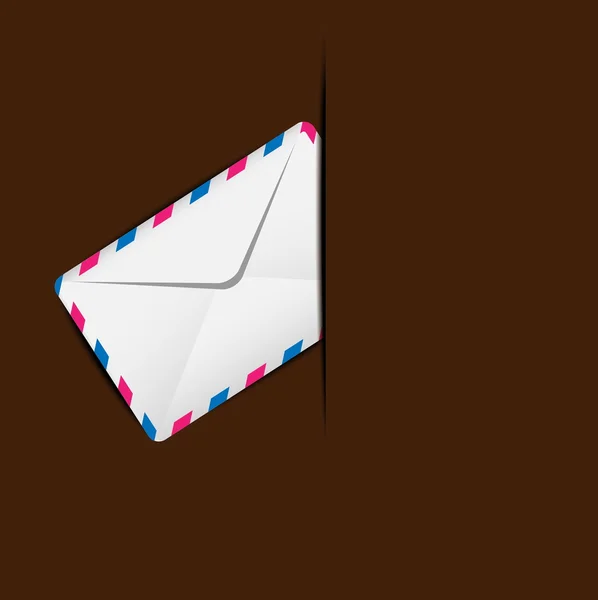 Enveloppe air dans une boîte aux lettres — Image vectorielle