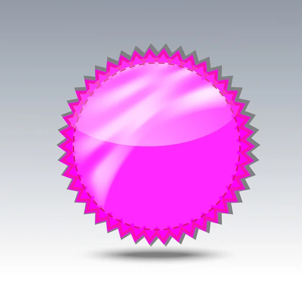 Pegatina de color rosa para un diseño — Vector de stock