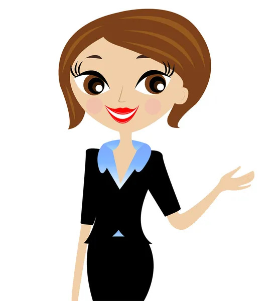 Young business woman — Stock Vector