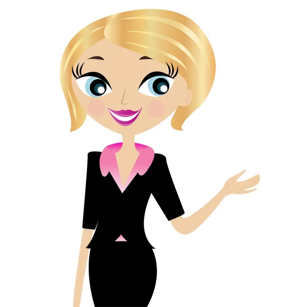 Young business woman — Stock Vector