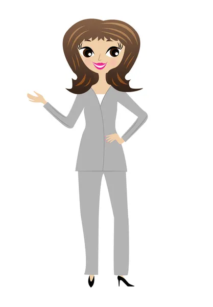 Young business woman — Stock Vector