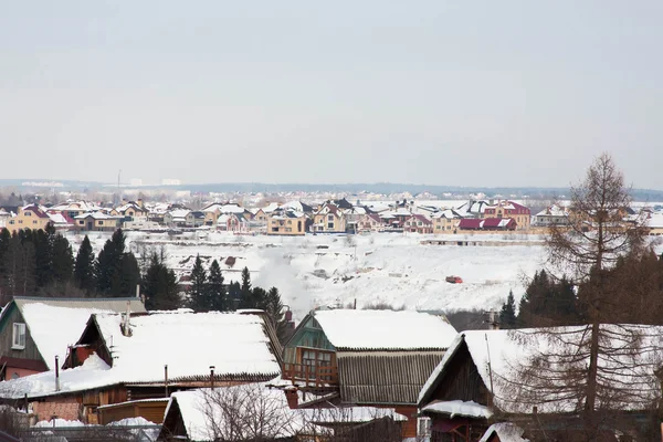 Landsbygdens vinterlandskap — Stockfoto