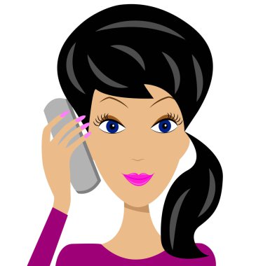 iş telefon elinde olan kadın