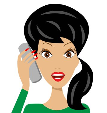  iş kadını duygusal telefonla konuşmak