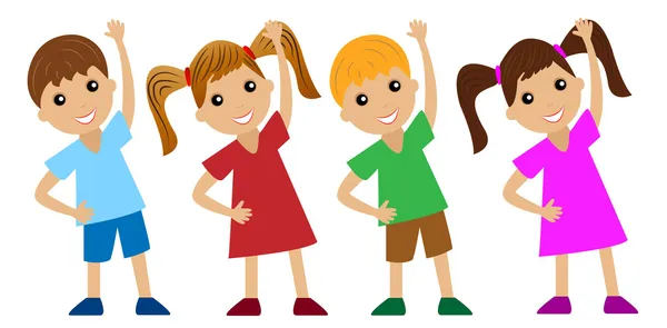  Çocuk spor, egzersiz yapmak için gitmek