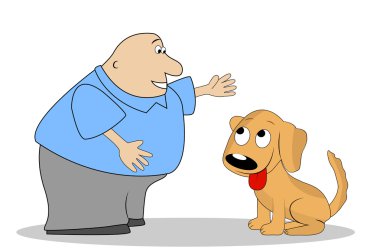 kalın adam tatili köpek