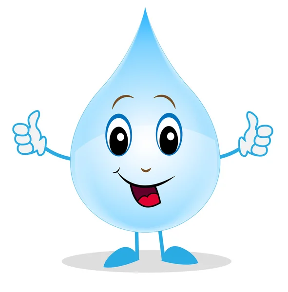 neşeli bir damla su işareti mükemmel gösterir
