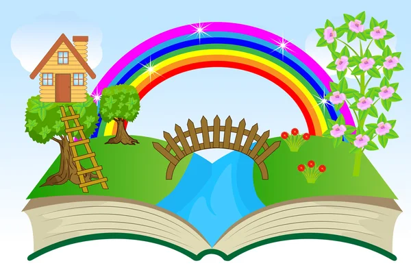 Açık kitap, yatay yaz