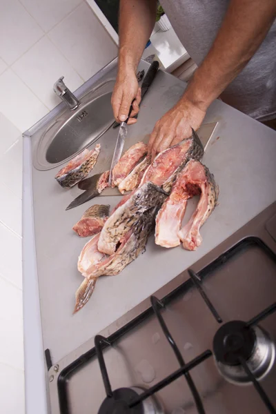 Fish by pieces — Stock Photo, Image