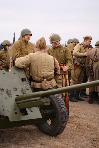 Pistola della Seconda Guerra Mondiale — Foto Stock