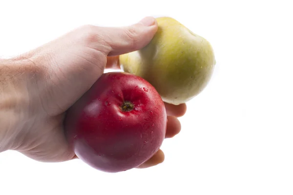 Groene en rode appels — Stockfoto