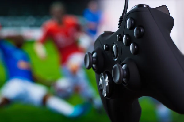 Black gamepad — Stock Photo, Image