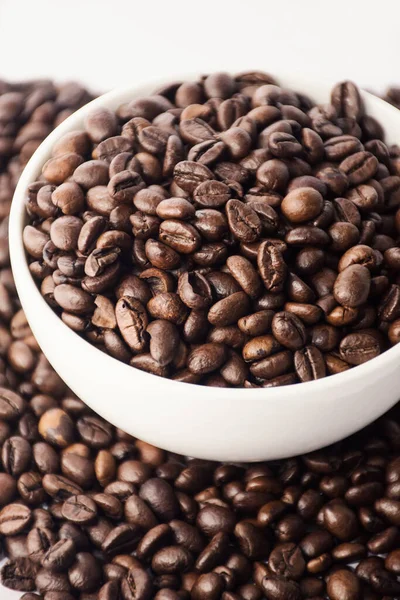 Whole Grains Natural Black Coffee White Cup Bulk — стоковое фото