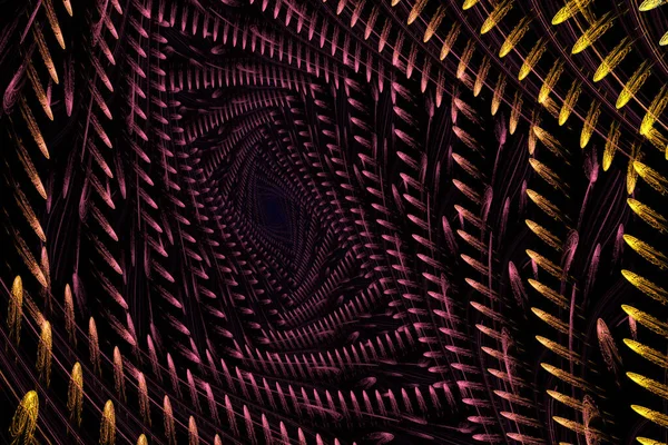 Komputerowo Generowane Abstrakcyjne Kolorowe Spiralne Tło Fraktalne Dla Kreatywnego Projektowania — Zdjęcie stockowe