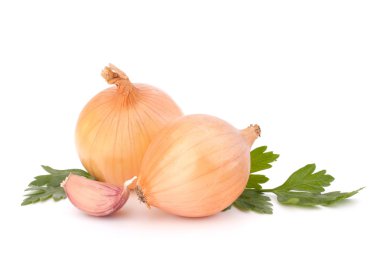 Onion and garlic clove