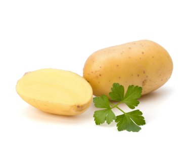 yeni patates ve yeşil maydanoz