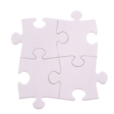 Four Puzzle pieces clipart