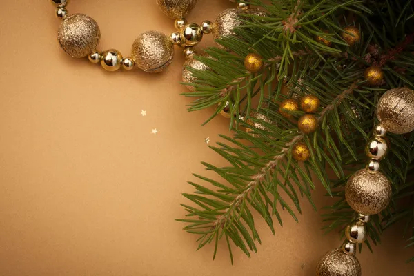 Noel şenlikli arka plan kopya alanı ile — Stok fotoğraf