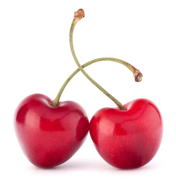 Two heart shaped cherry berries — Stock Photo, Image