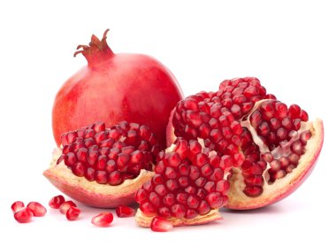 Ripe pomegranate fruit clipart