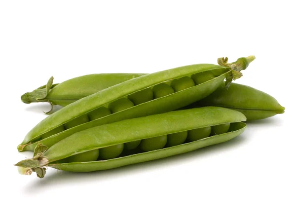 Frische grüne Erbsenschale — Stockfoto