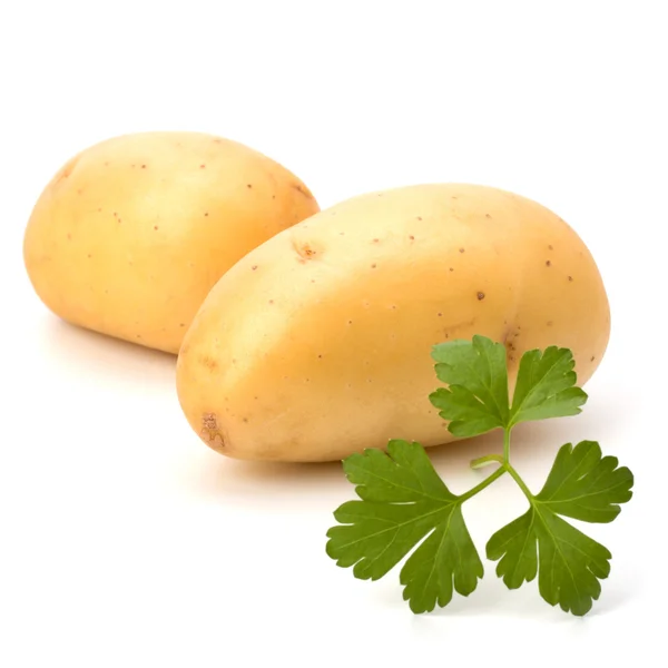 New potato and green parsley — Stock Photo, Image