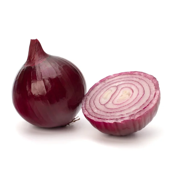 Rote geschnittene Zwiebel — Stockfoto