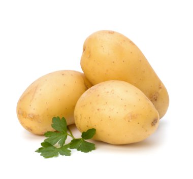yeni patates ve yeşil maydanoz