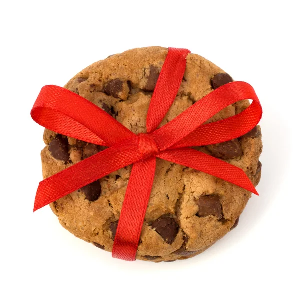 Festive wrapped chocolate pastry cookies — Stock Photo, Image