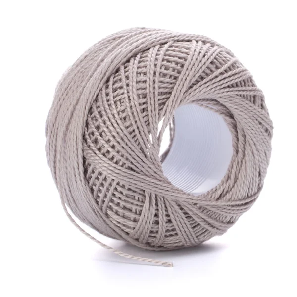 Spool of grey thread — Stock Photo, Image