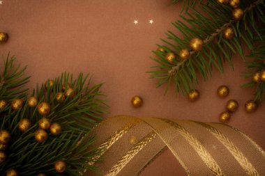 Noel şenlikli arka plan kopya alanı ile