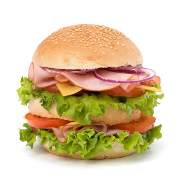 Junk food hamburger clipart