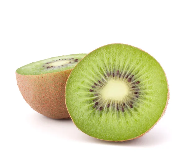 Two kiwi fruit sliced halves — Stock Photo, Image