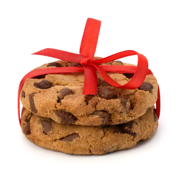 Festive wrapped chocolate pastry cookies — Stock Photo, Image