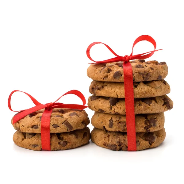 Biscoitos de pastelaria de chocolate embalados festivos — Fotografia de Stock