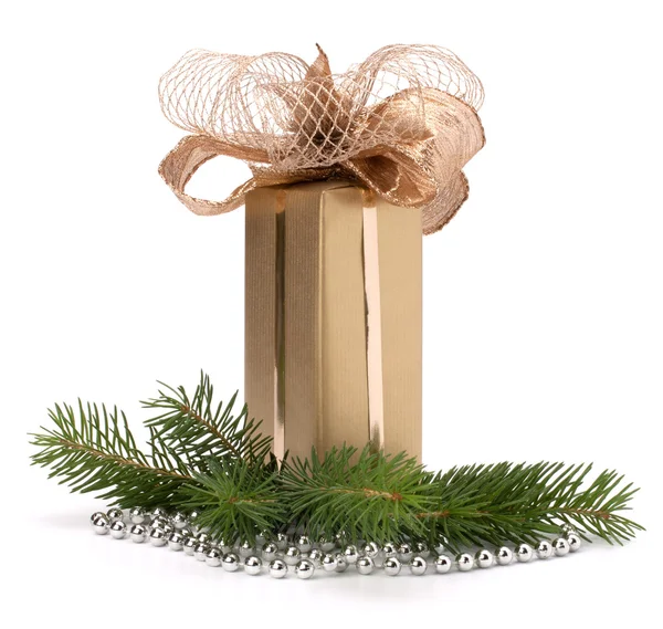 Gold gift box — Stock Photo, Image
