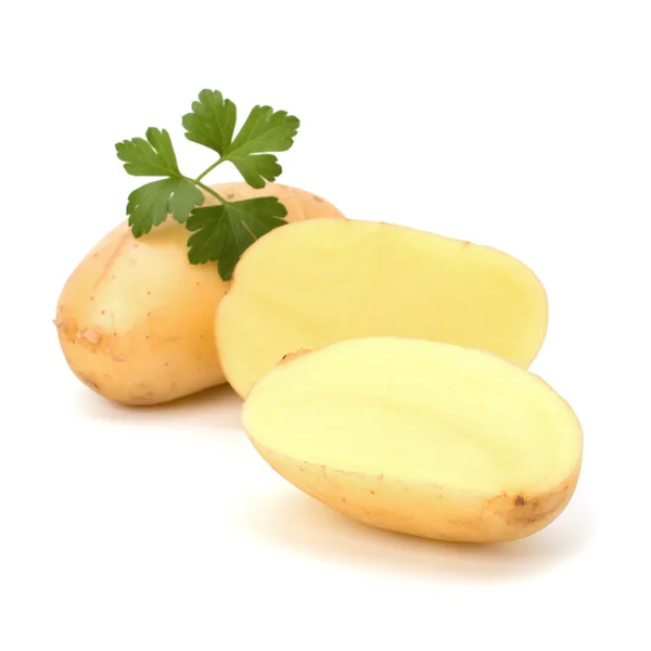 New potato and green parsley — Stock Photo, Image