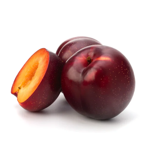 Červená švestka ovoce — Stock fotografie